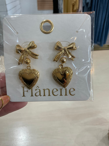 Bow Locket Earing