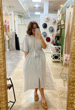 Button Down Stripe Dress