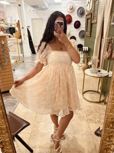 Peachy babydoll dress