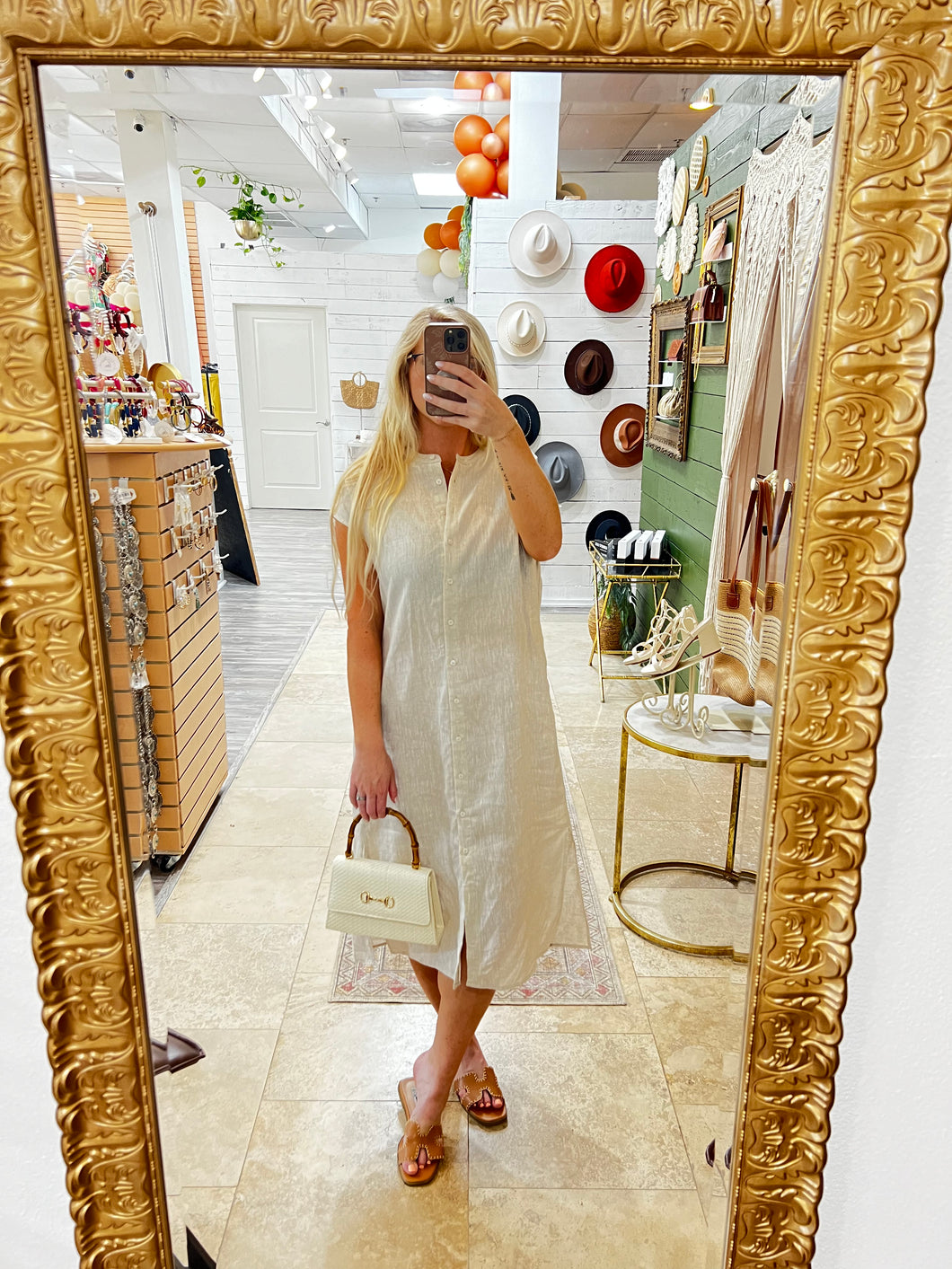 Boxy Linen Dress