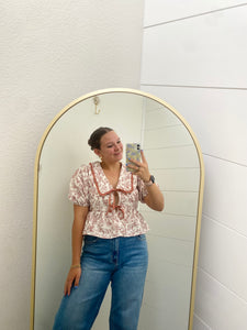 Terracotta Toile Blouse