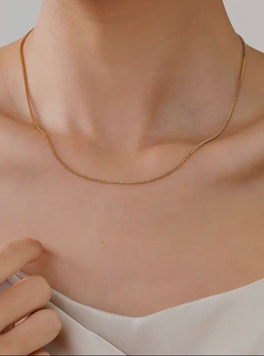 Box Chain 18k Gold Dipped