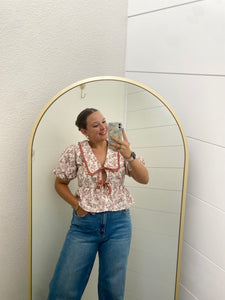 Terracotta Toile Blouse