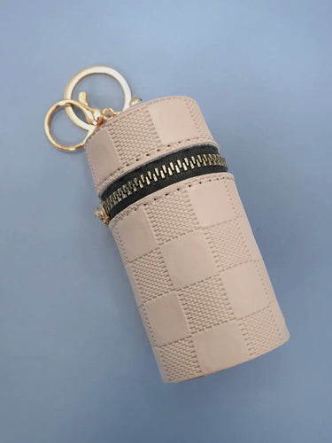 Vegan Round Lip Pouch Bag Charm