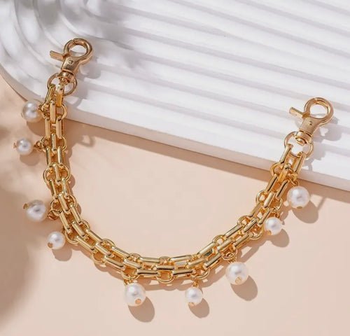 Pearl Charm Bag Chain