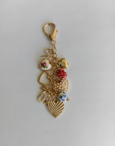 Strawberry Porcelain Bag Charm