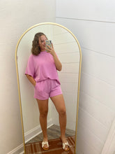Ribbed Pink Lounge Set