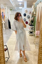 Button Down Stripe Dress