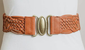 Oval braided belt